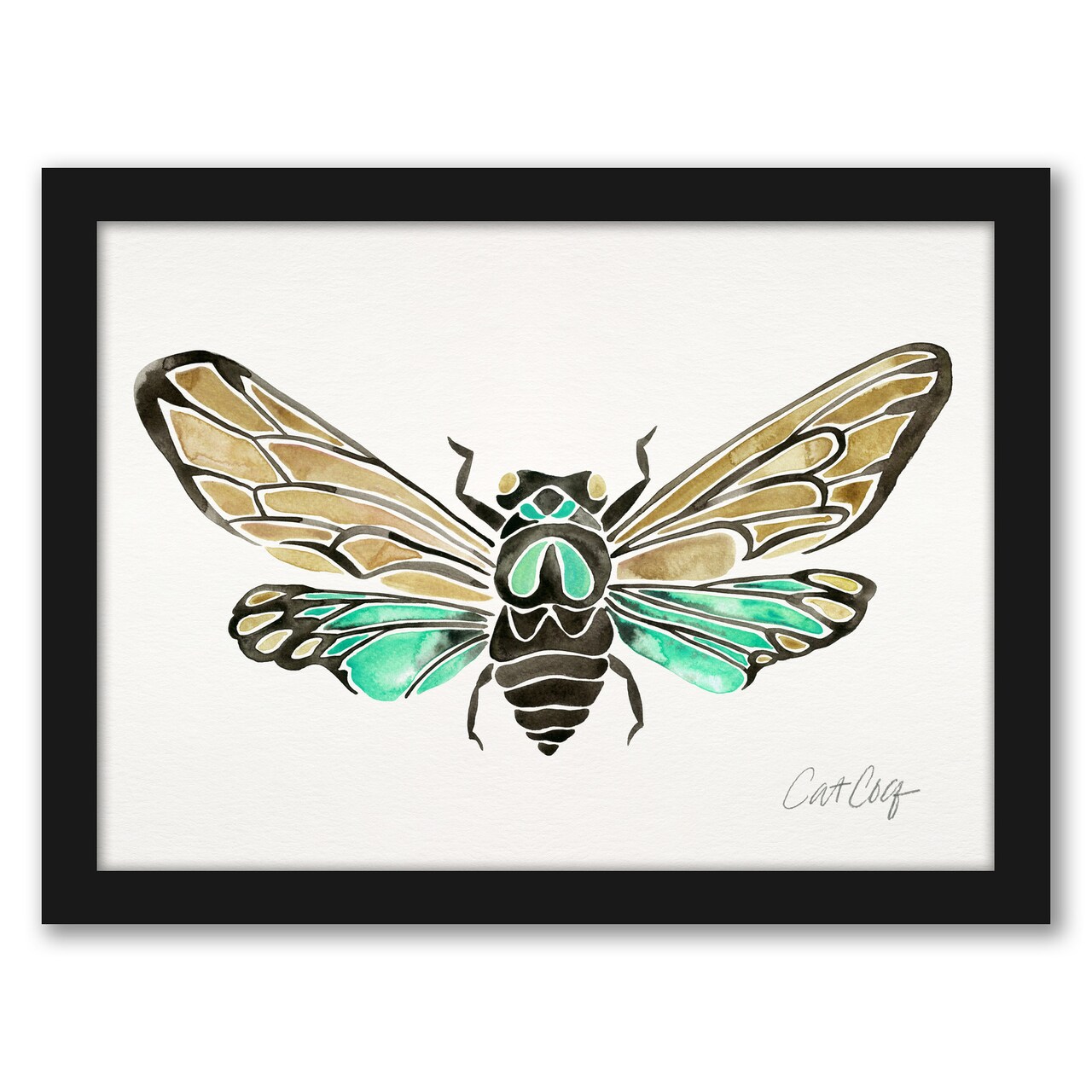 Summer Cicada by Cat Coquillette Frame  - Americanflat